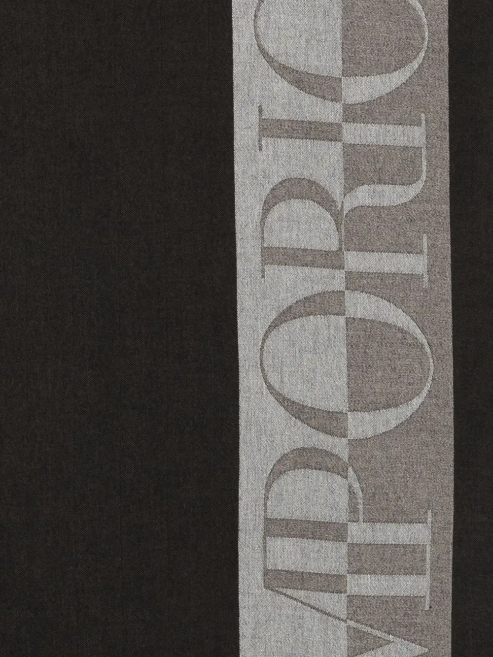 Emporio Armani Sjaal met logodetail - Bruin