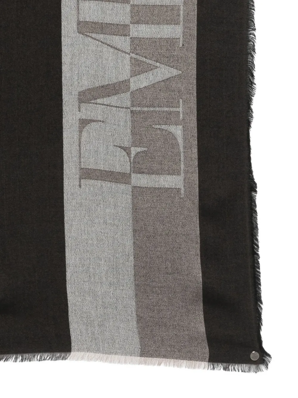 Emporio Armani Sjaal met logodetail Bruin