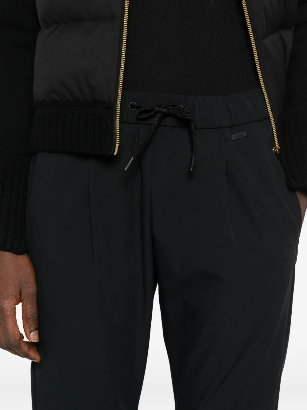 Herno Broek met trekkoord Zwart