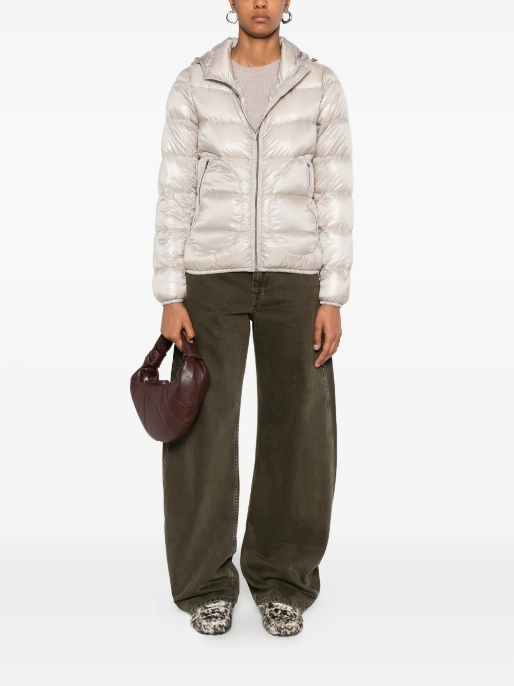 Herno Donsjack met capuchon Beige