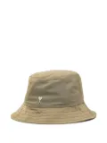AMI Paris heart-logo bucket hat - Green
