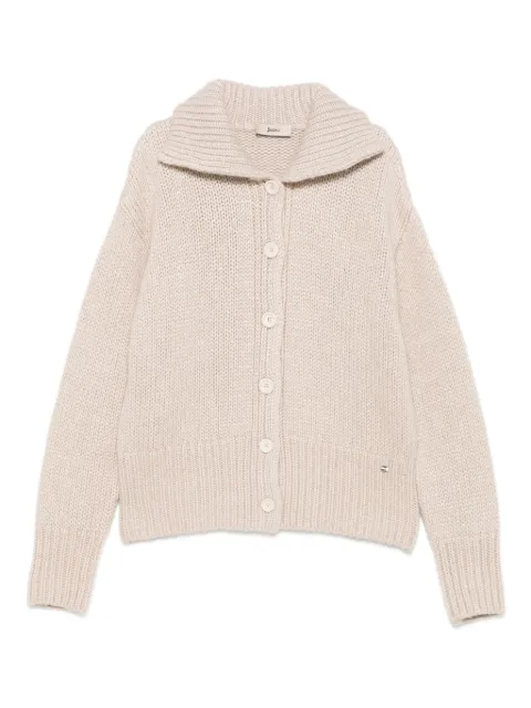 Herno button-front collared cardigan
