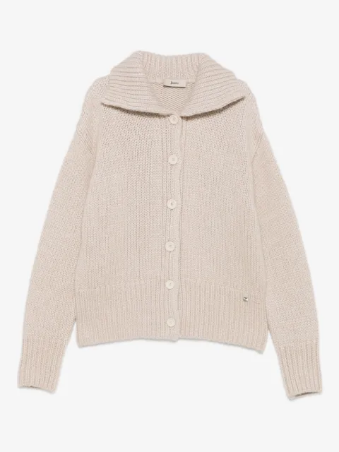 Herno button-front collared cardigan