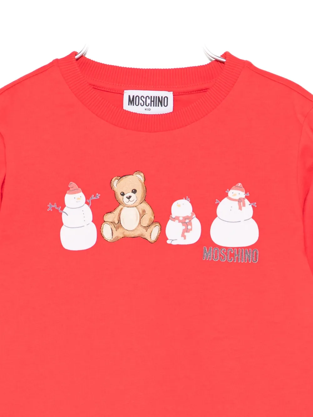Moschino Kids T-shirt met print Rood