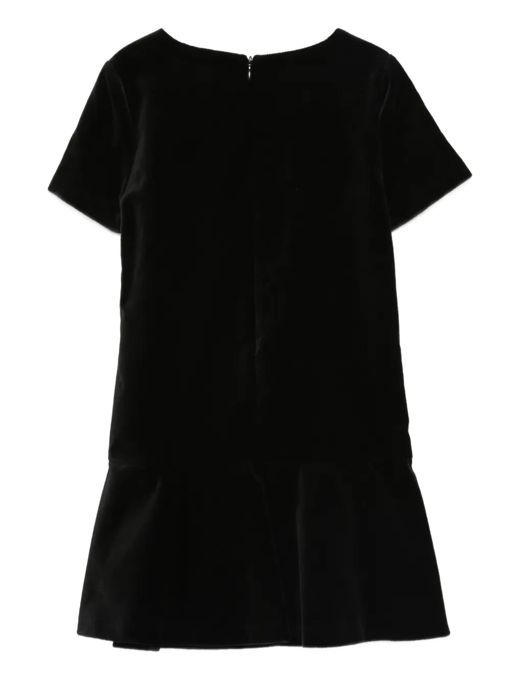 Moschino Kids Jurk met geborduurd logo Zwart