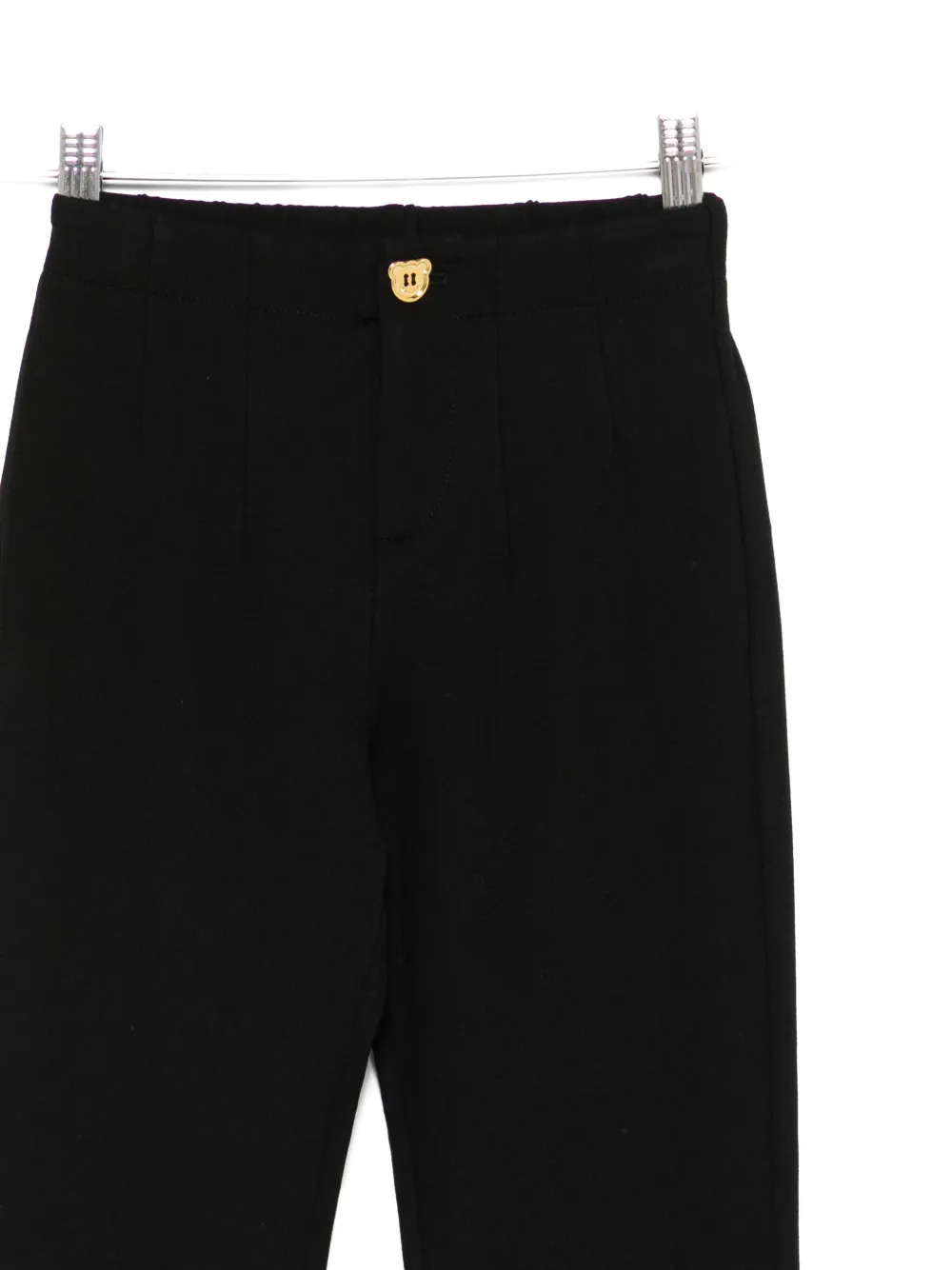 Moschino Kids Broek met elastische taille Zwart