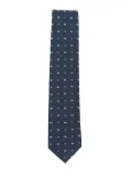 Brioni diamond-pattern tie - Blue