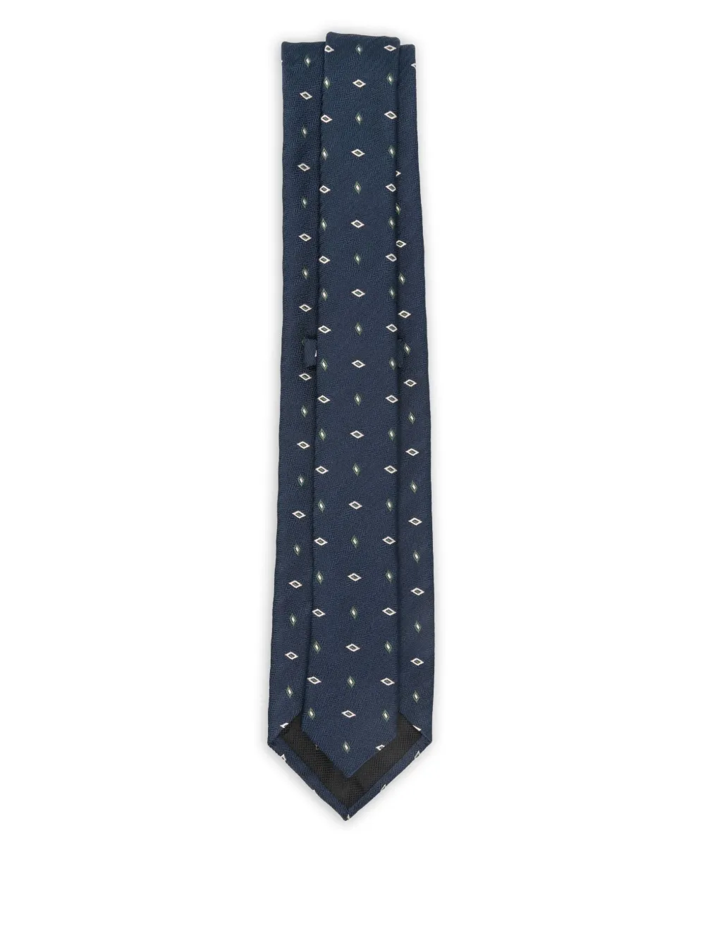 Brioni diamond-pattern tie - Blauw