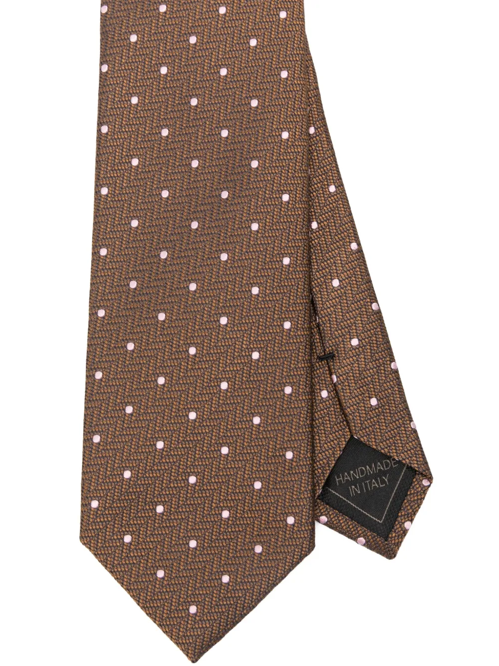 Brioni Zijden stropdas Bruin