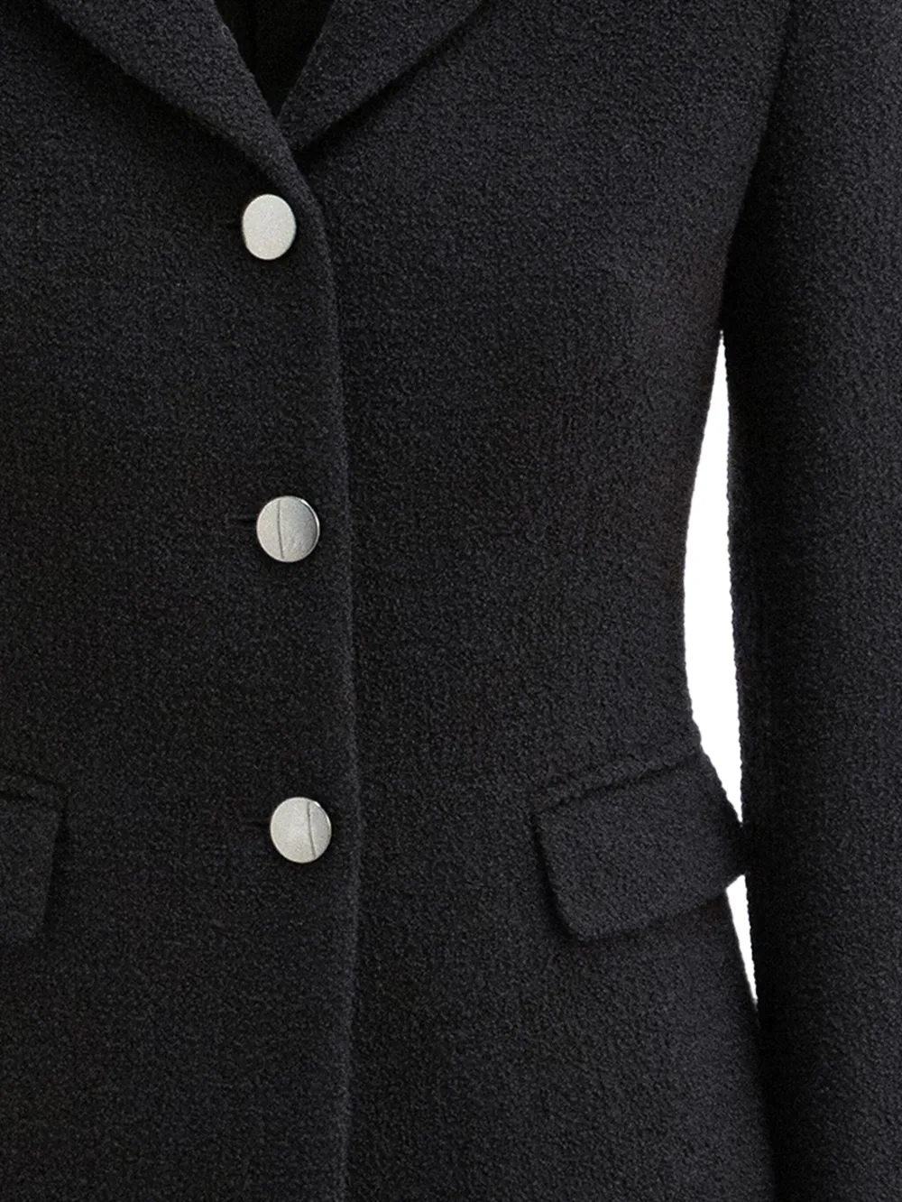 Tagliatore Bouclé Jacket In Black
