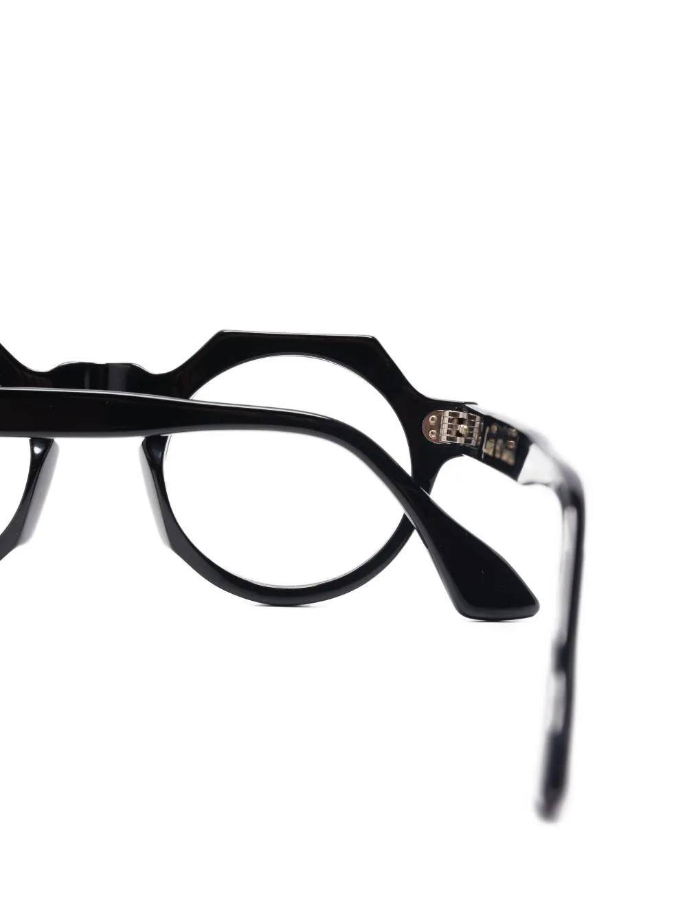  Lesca Buzz Geometric-frame Glasses - Black 