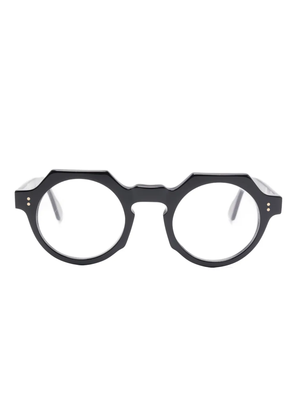 Lesca Buzz geometric-frame glasses | Black | Image 1