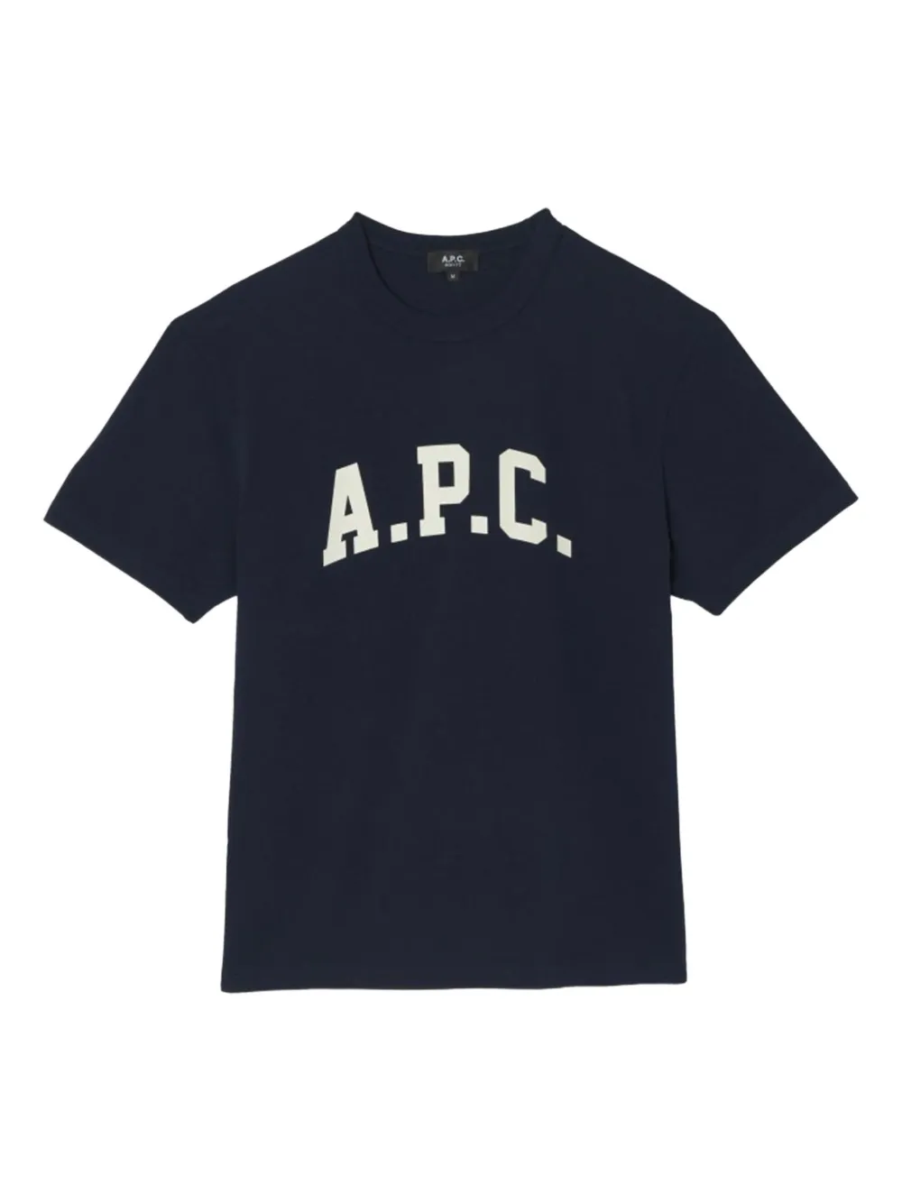 A.P.C. logo cotton T-shirt Blauw