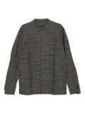 Devoa textured cotton shirt - Grey