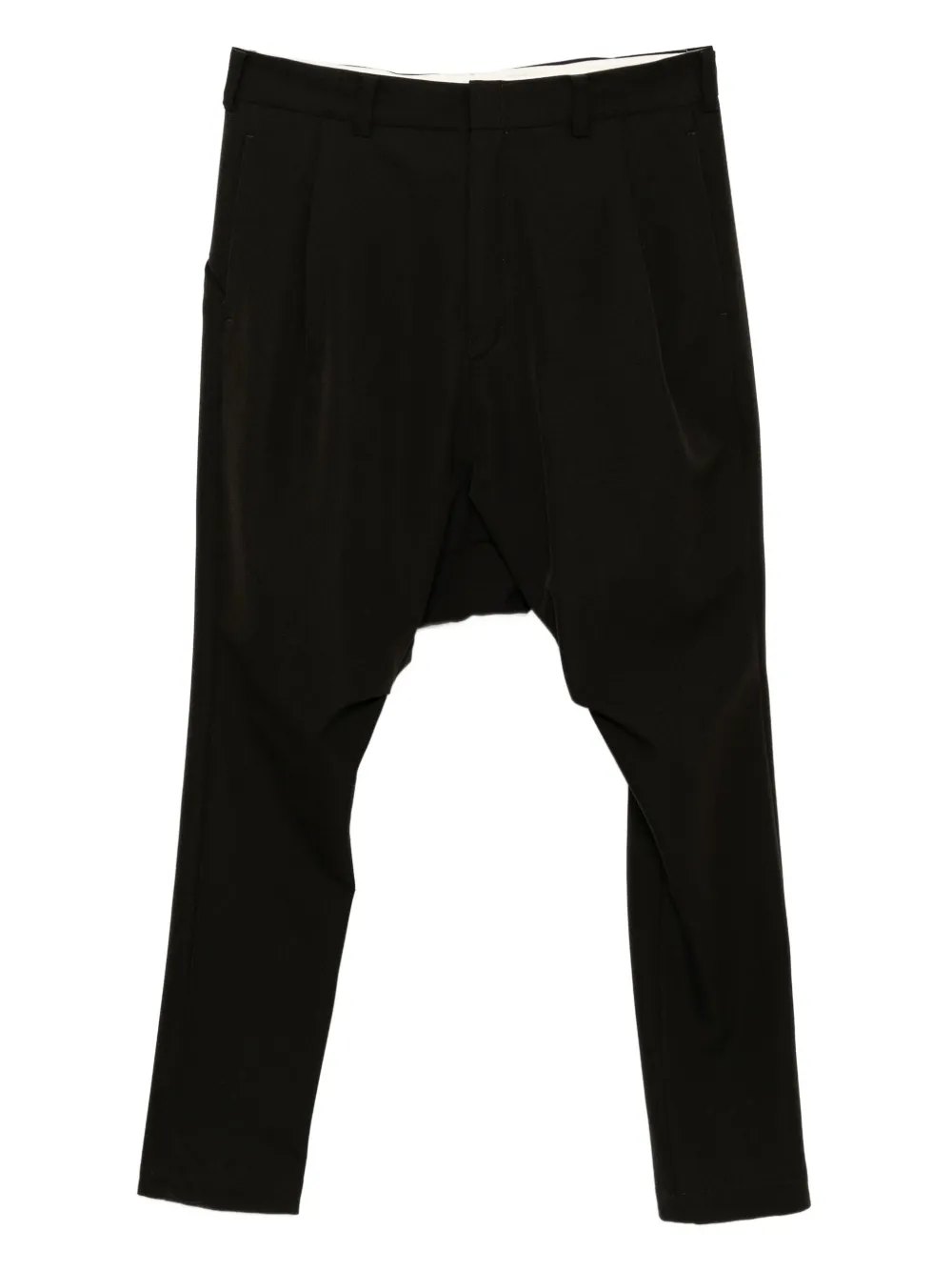 Devoa drop-crotch wool trousers | Brown | Image 1