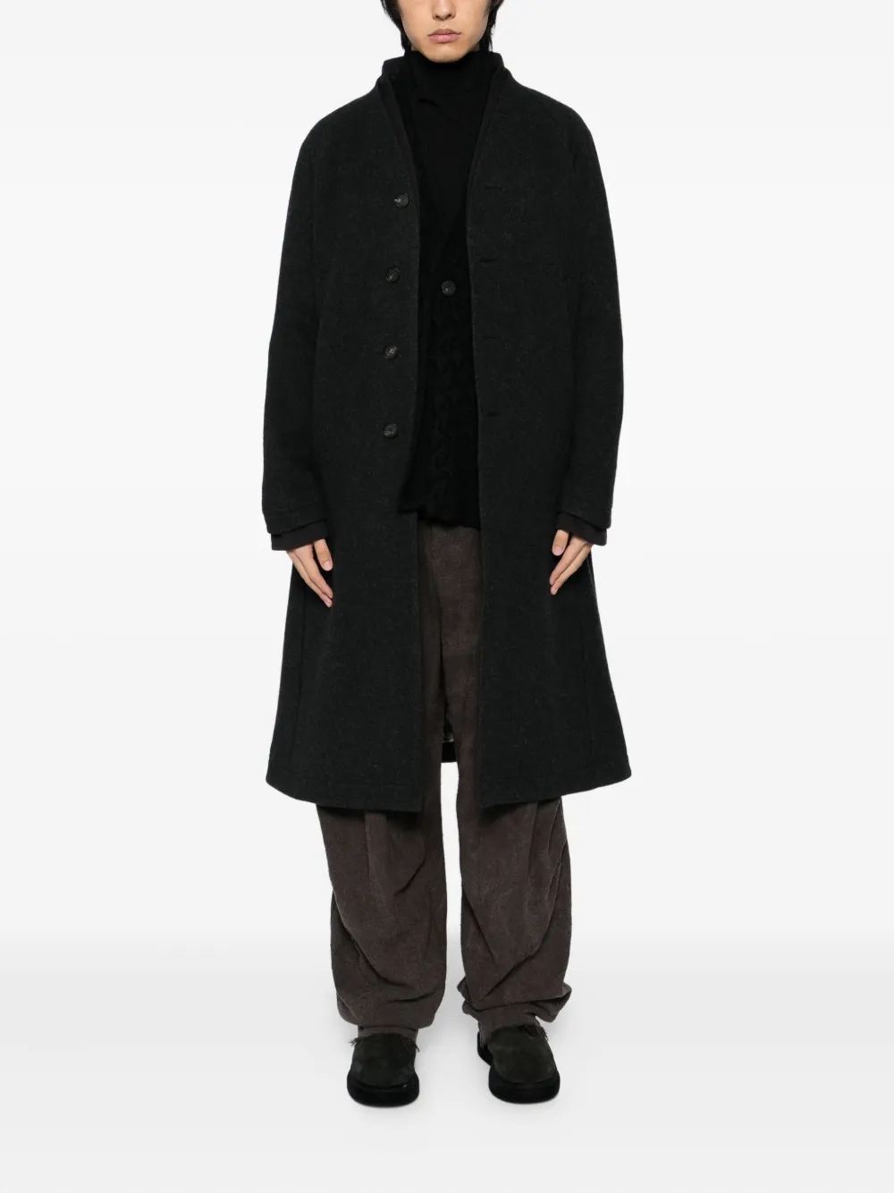 Devoa buttoned wool coat | Single Breasted Coats | Image 2