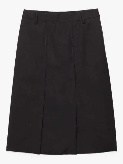 Prada falda midi Grisaille