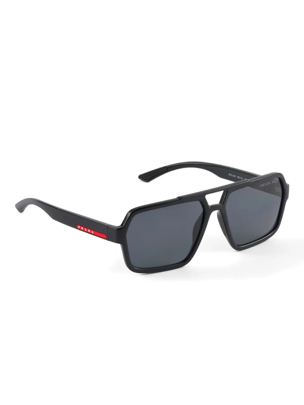 Prada Eyewear geometric-frame sunglasses Zwart