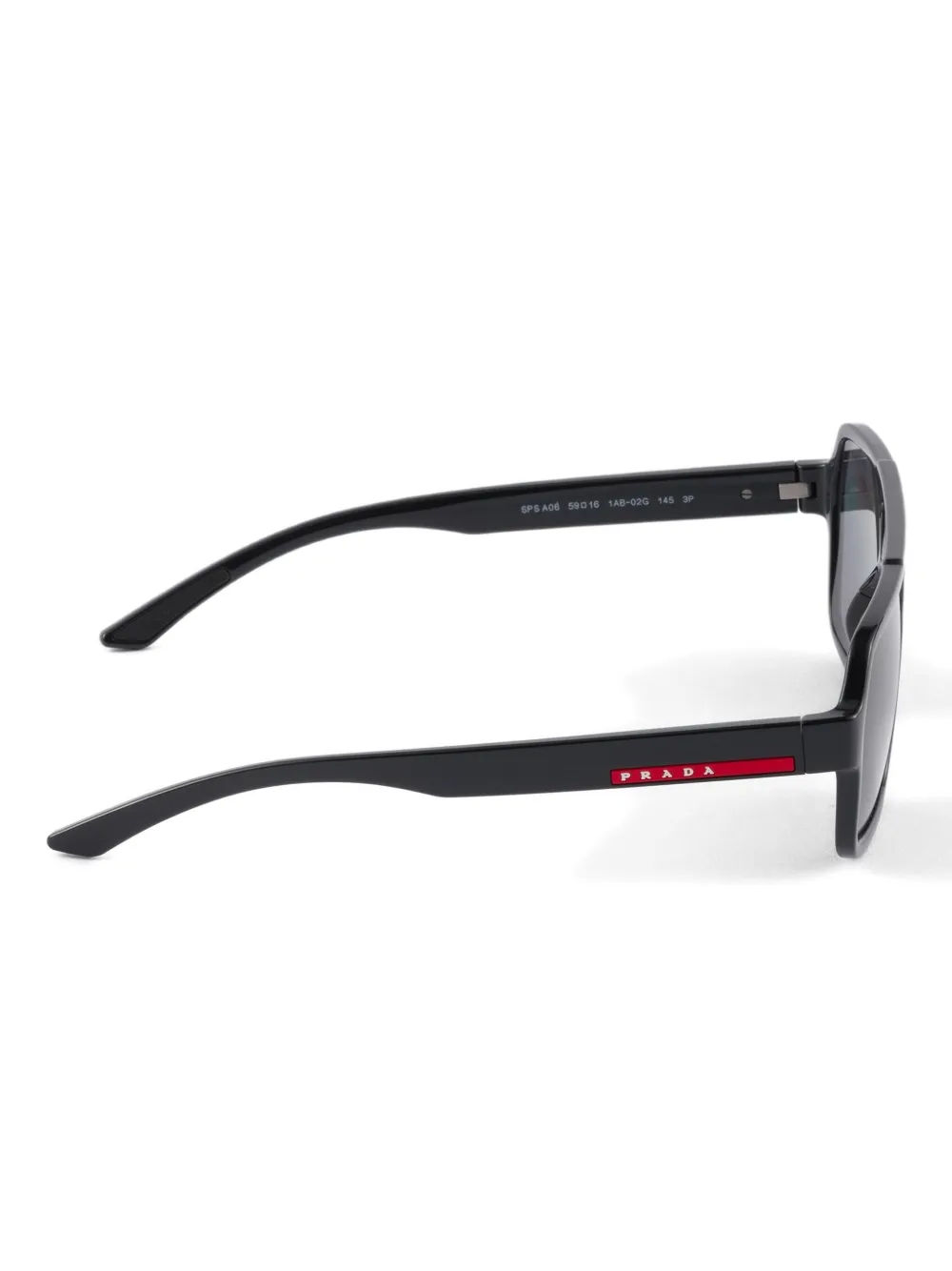 Prada Eyewear Zonnebril met geometrisch montuur Zwart