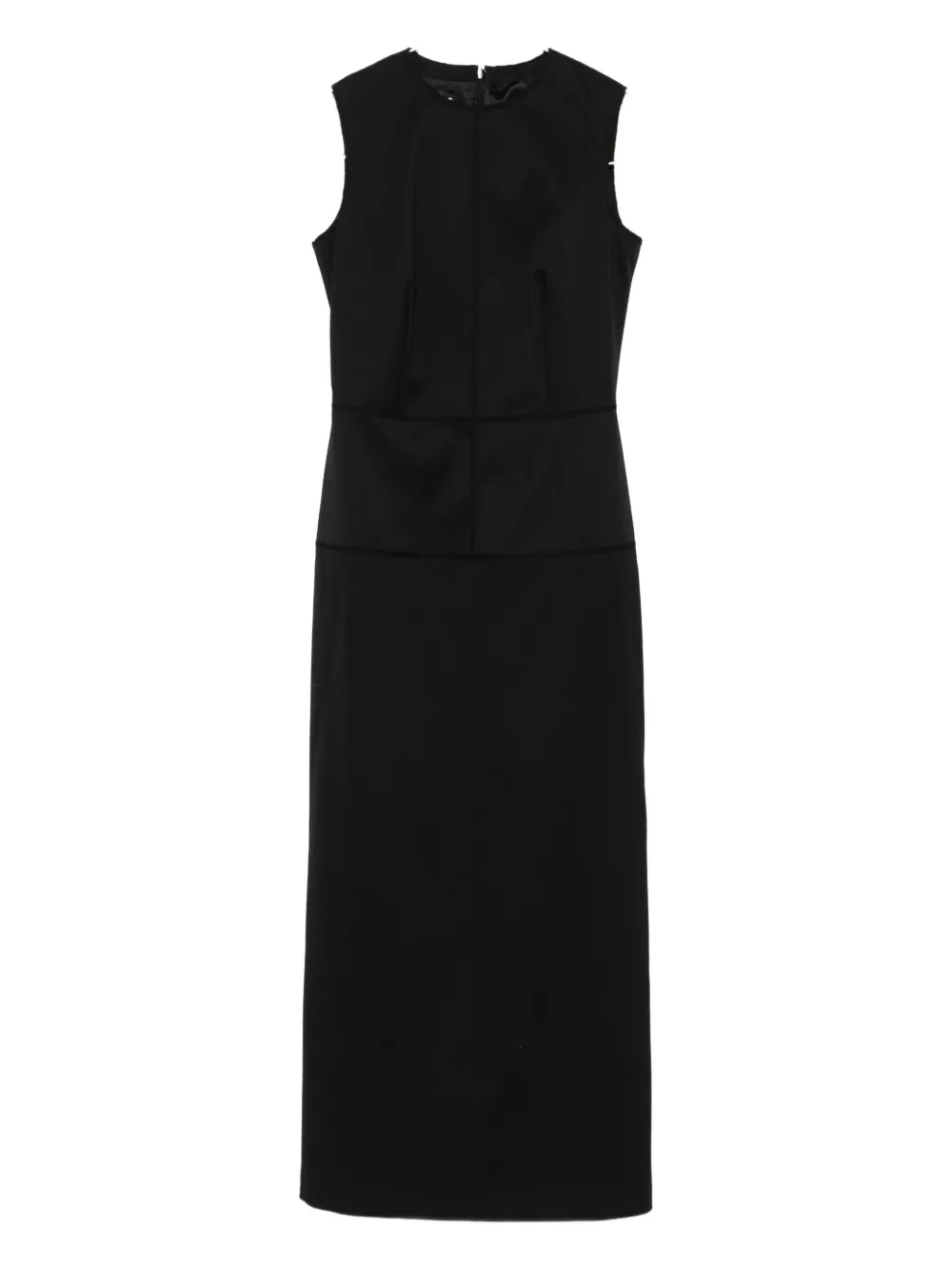 MM6 Maison Margiela sleeveless seam-detailing midi day dress Zwart