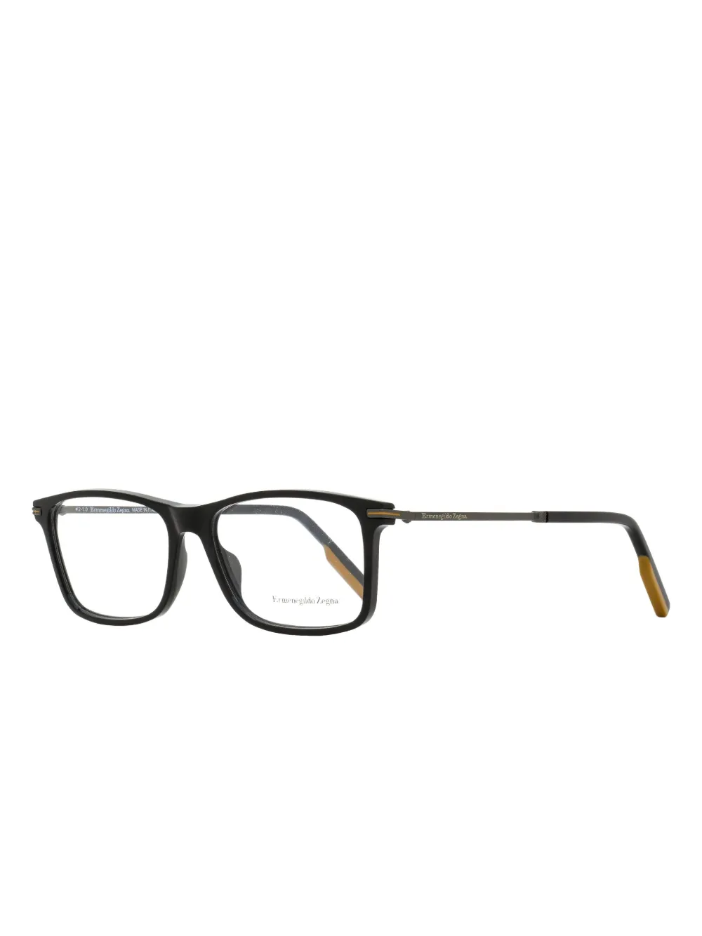 Zegna 5185 bril met rechthoekig montuur Zwart
