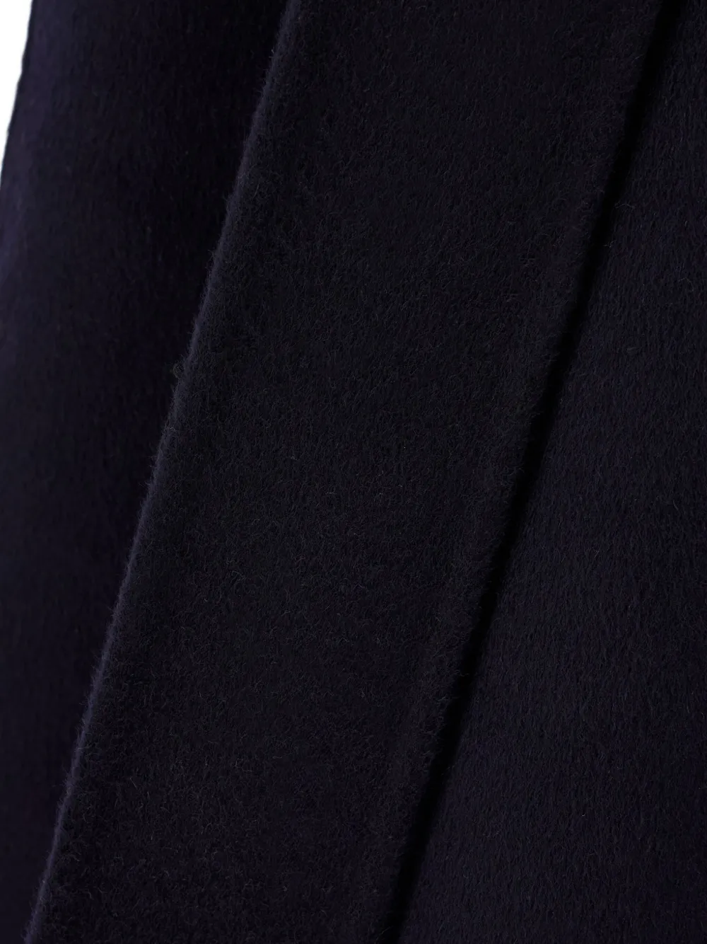 The Dynamis Studio Belted Wool Coat In Black