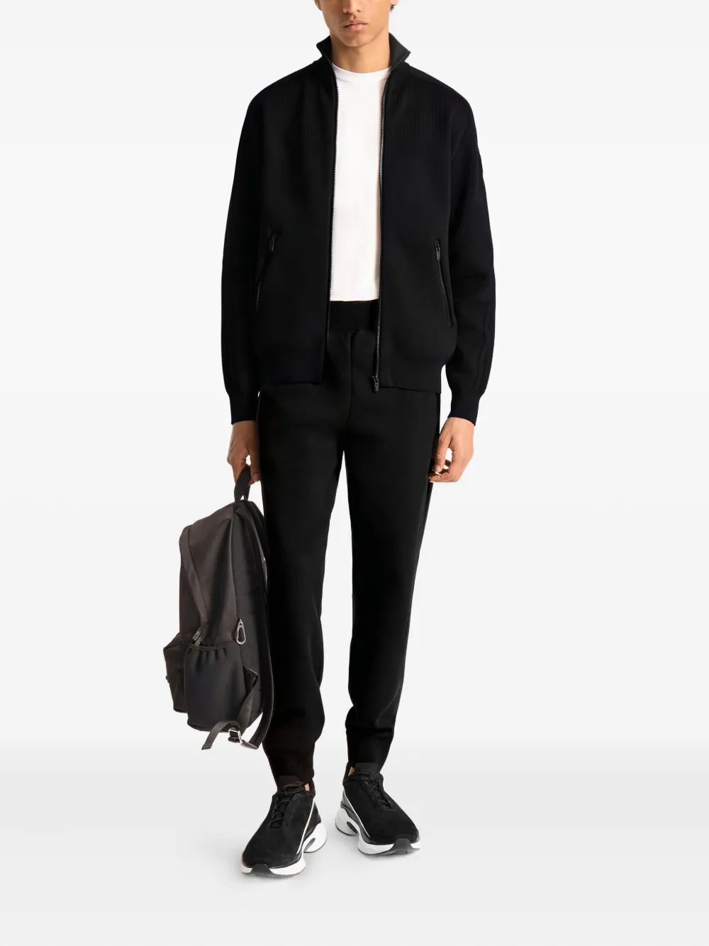 Fusalp intarsia-panel ribbed bomber jacket | Bomber Jackets | Image 2