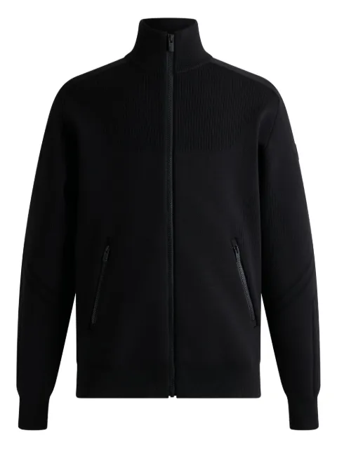 Fusalp intarsia-panel ribbed bomber jacket