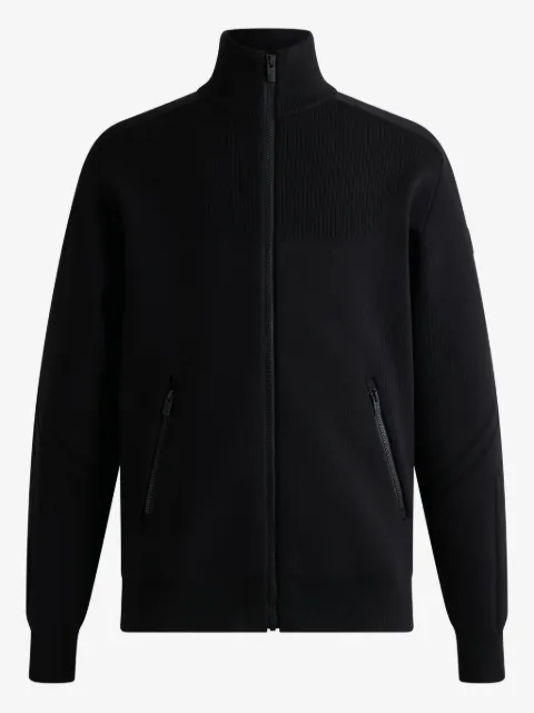 Fusalp intarsia-panel ribbed bomber jacket