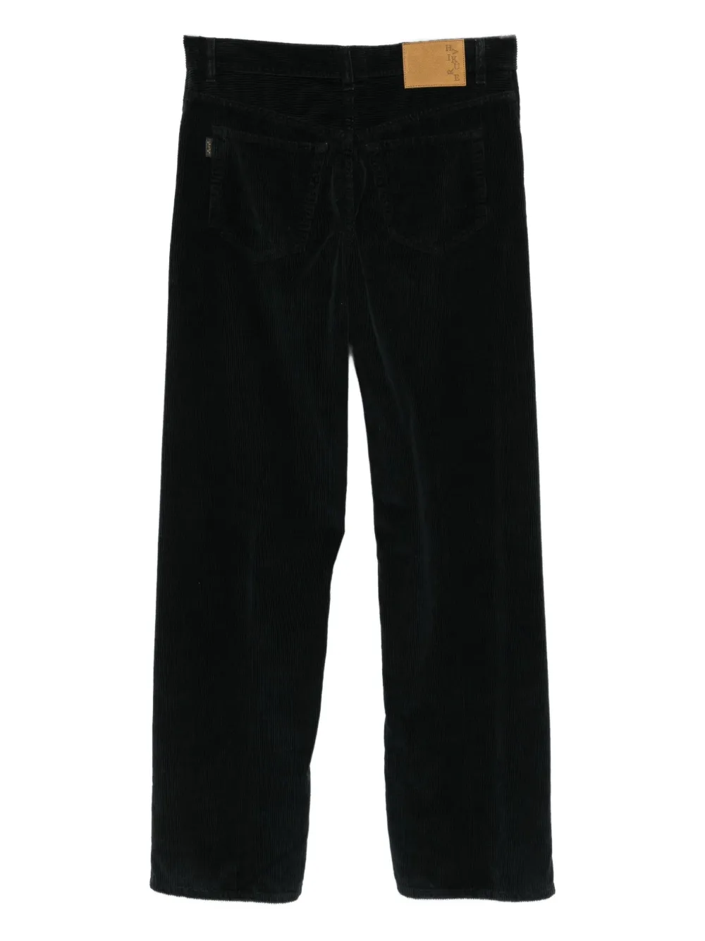 Haikure corduroy cotton trousers Zwart