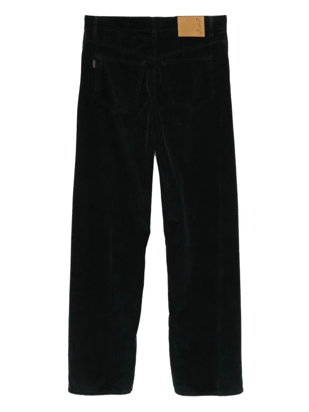 Haikure corduroy cotton trousers - Zwart