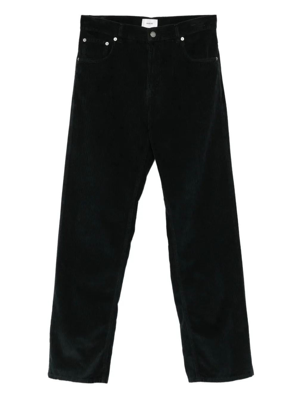 Haikure corduroy cotton trousers Zwart