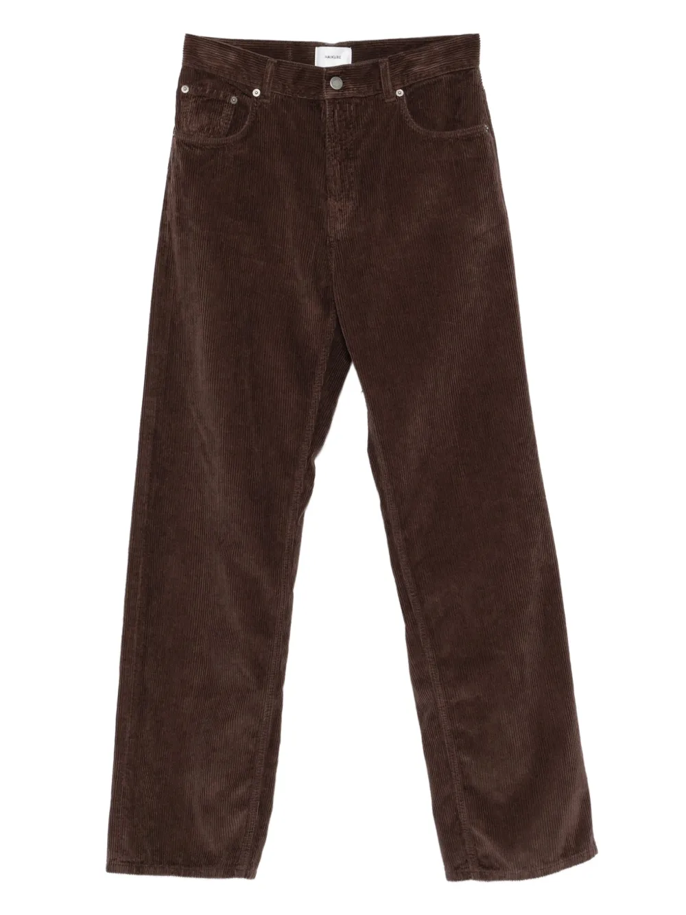 Haikure corduroy cotton trousers Bruin