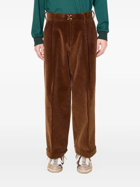 Kolor pleated corduroy trousers