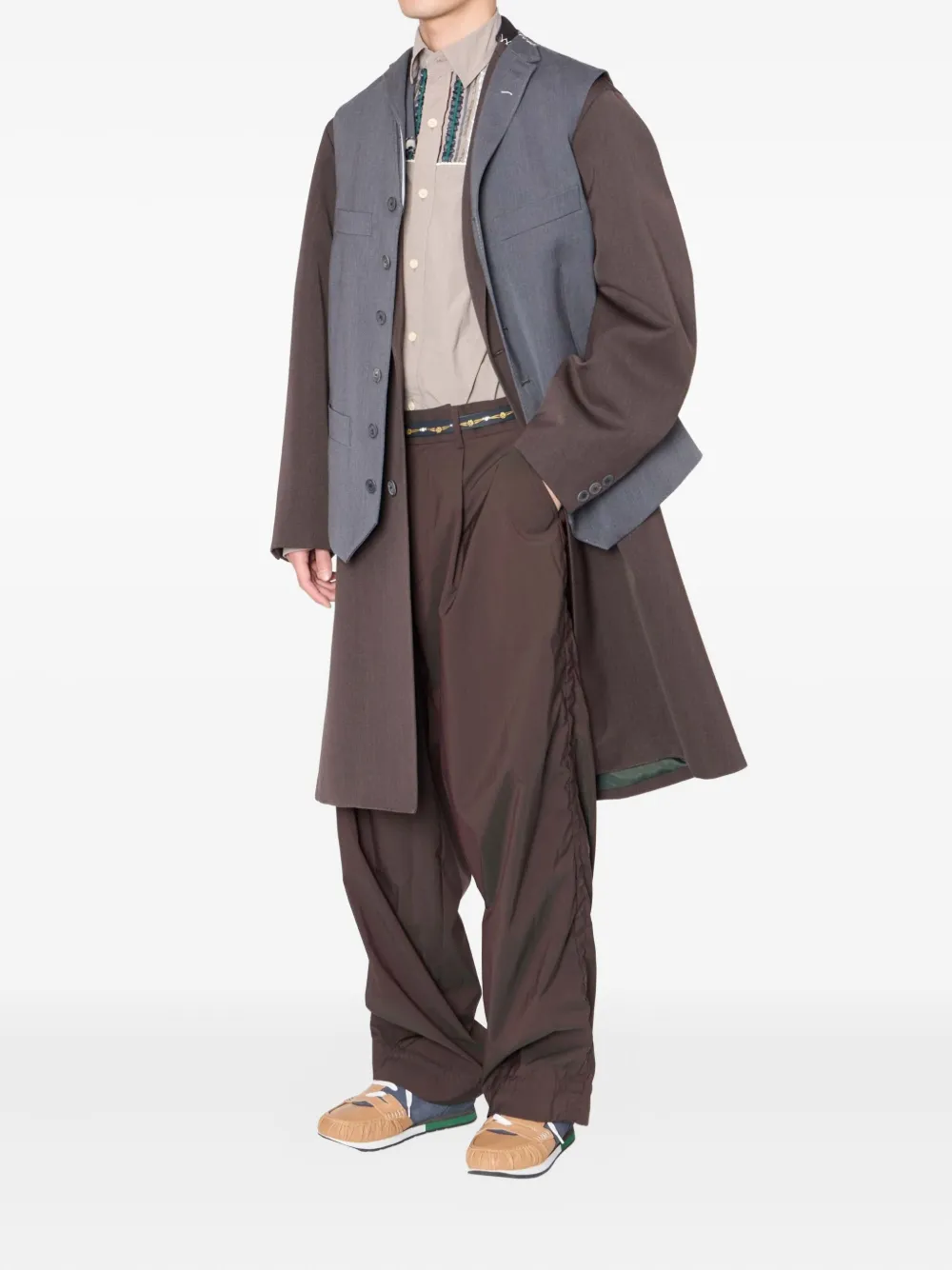 Kolor pleated-cuff trousers | Wide Leg Pants | Image 2