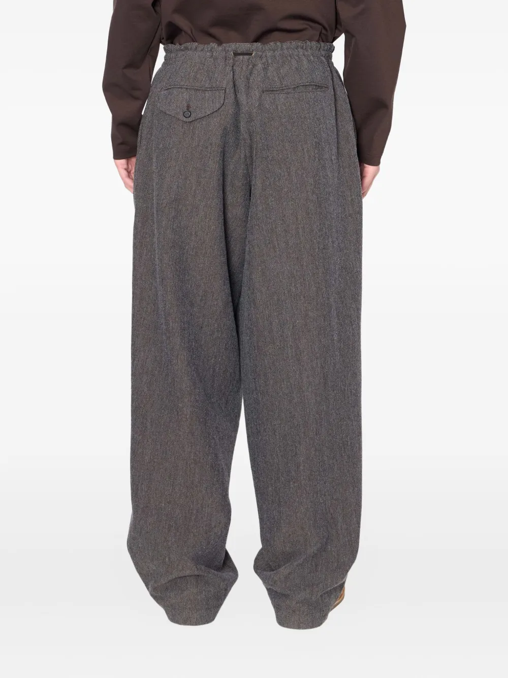 Kolor drawstring-fastening pleated trousers | Wide Leg Pants | Image 2