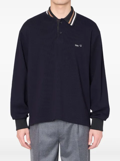 Kolor long-sleeve logo-embroidered sweater