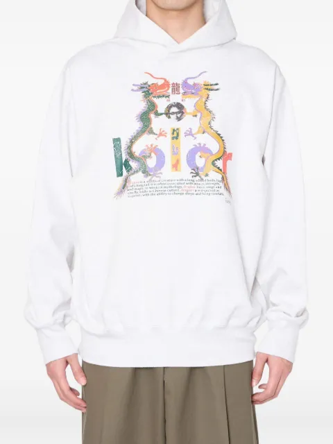 Kolor hoodie con dragón estampado