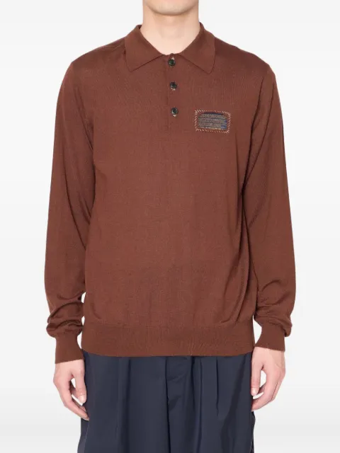 Kolor long-sleeve polo-neck sweater
