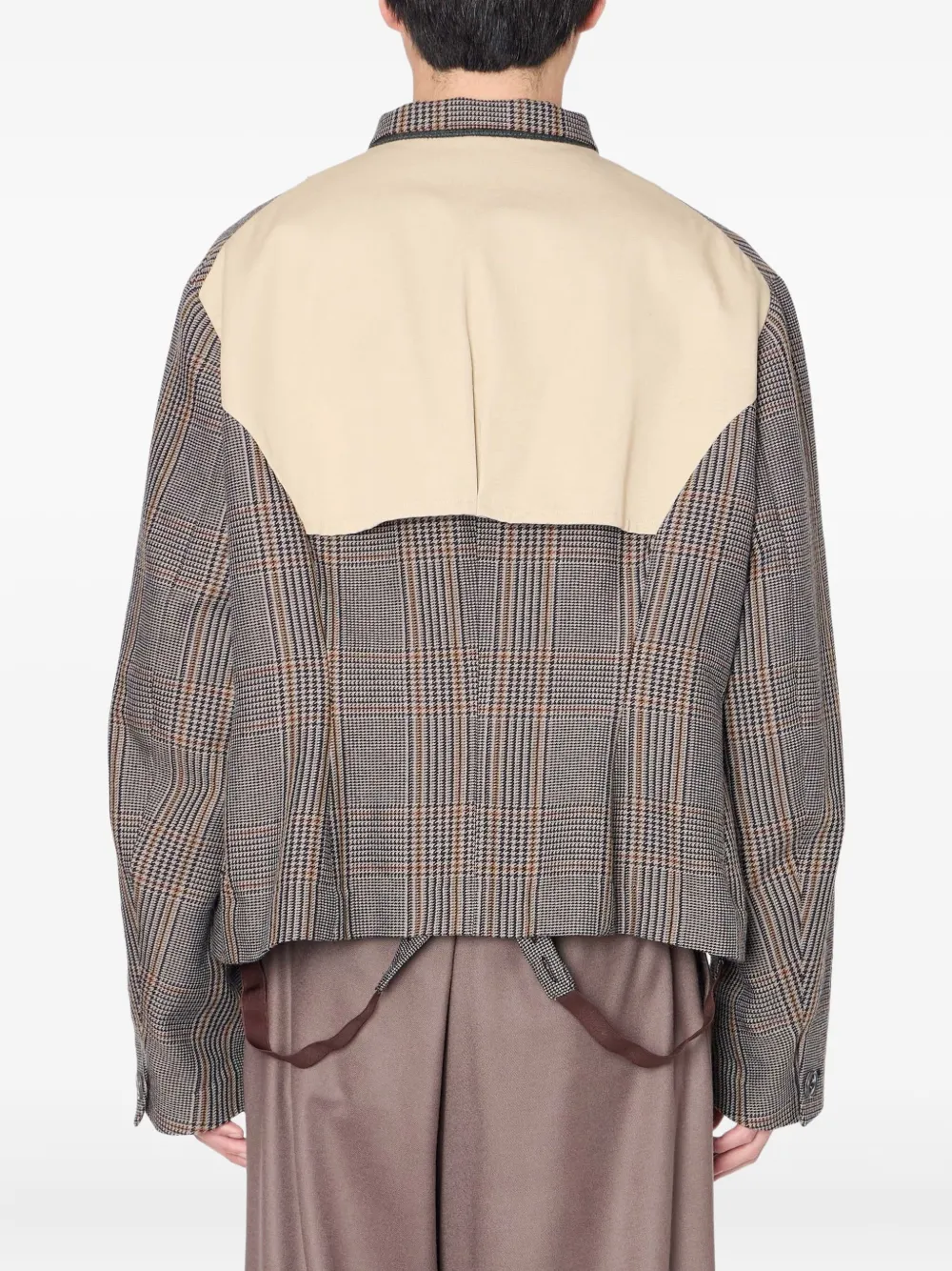 Kolor checked panelled jacket | Shirt Jackets | Image 2