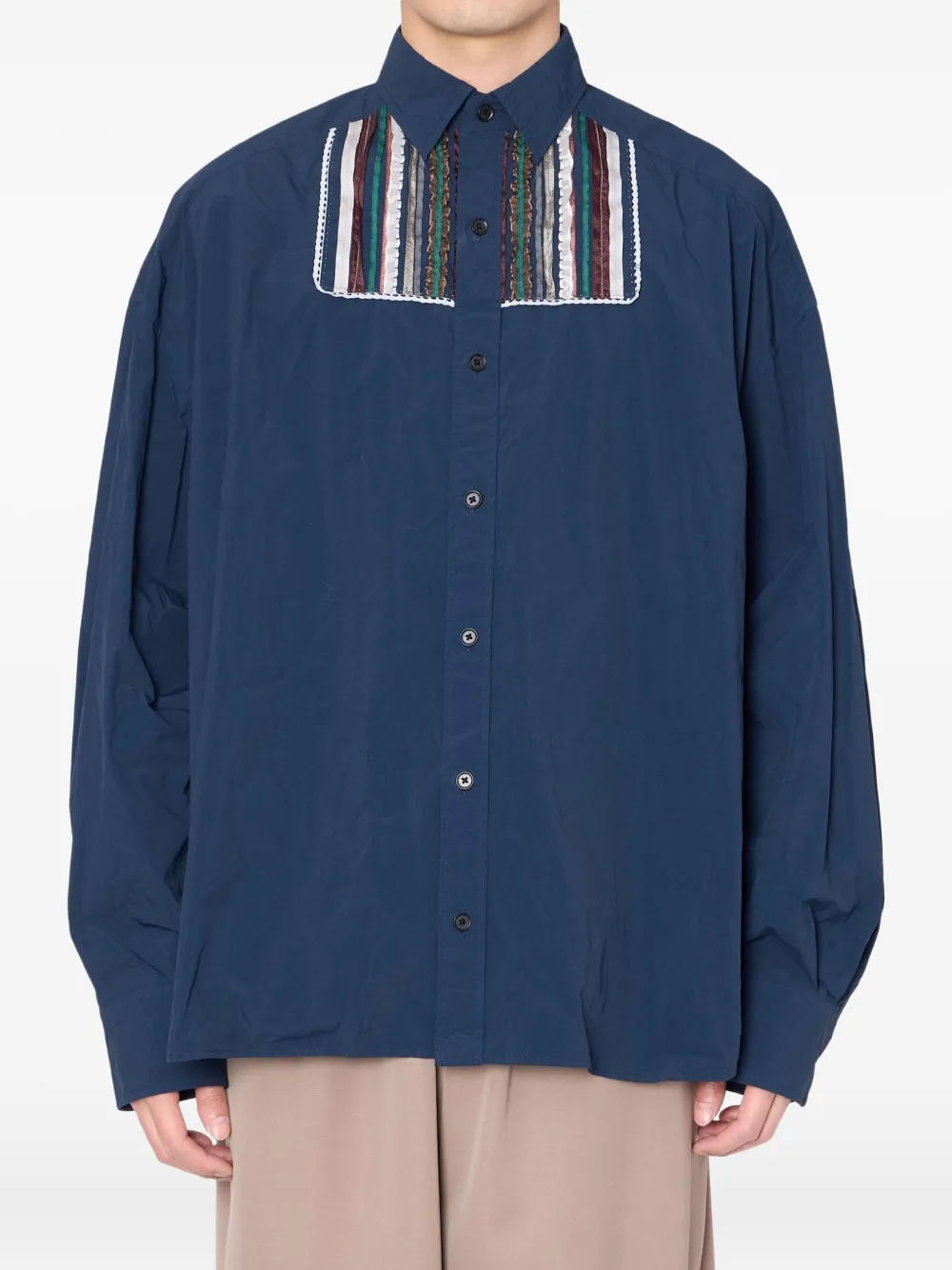 Kolor chemise à détail de sangle | bleu | Image 1