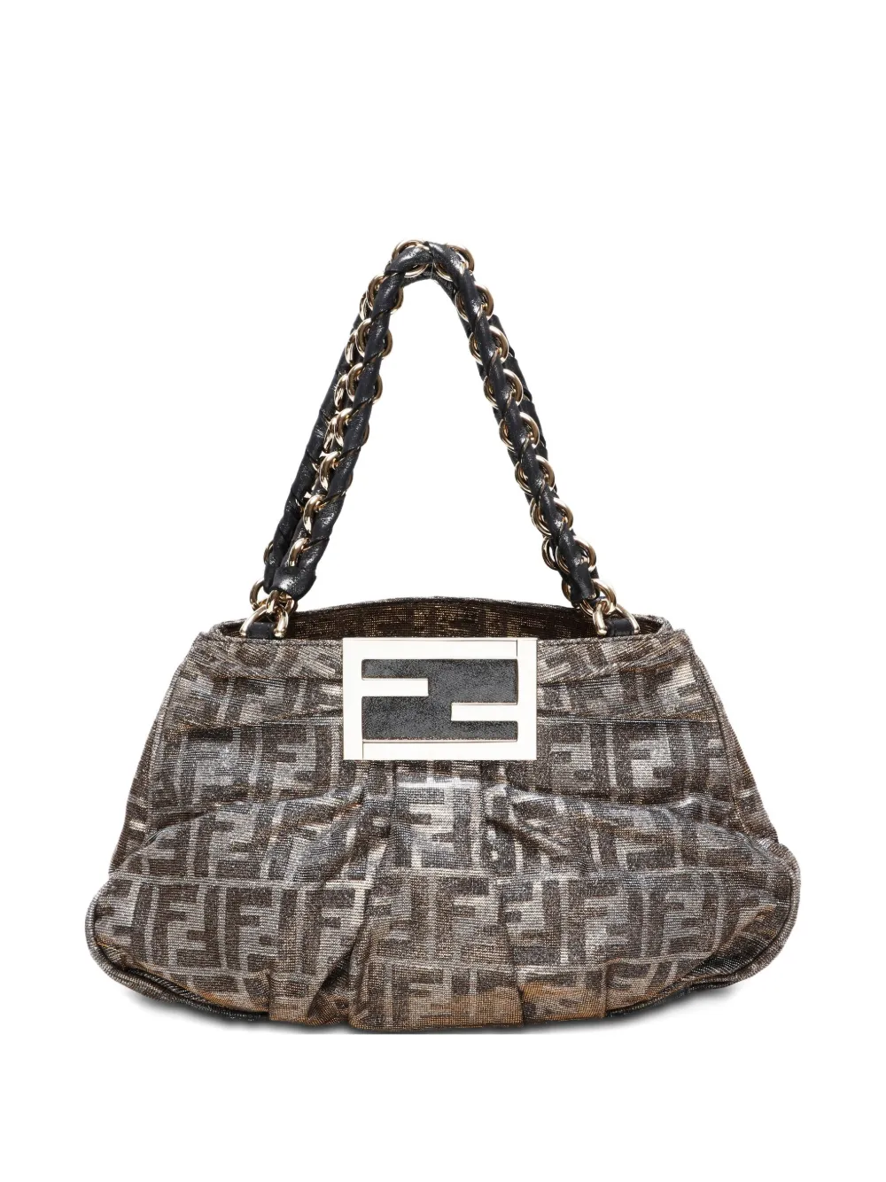 Pre-owned Fendi 2000-2015 Mila Shoulder Bag In Yellow
