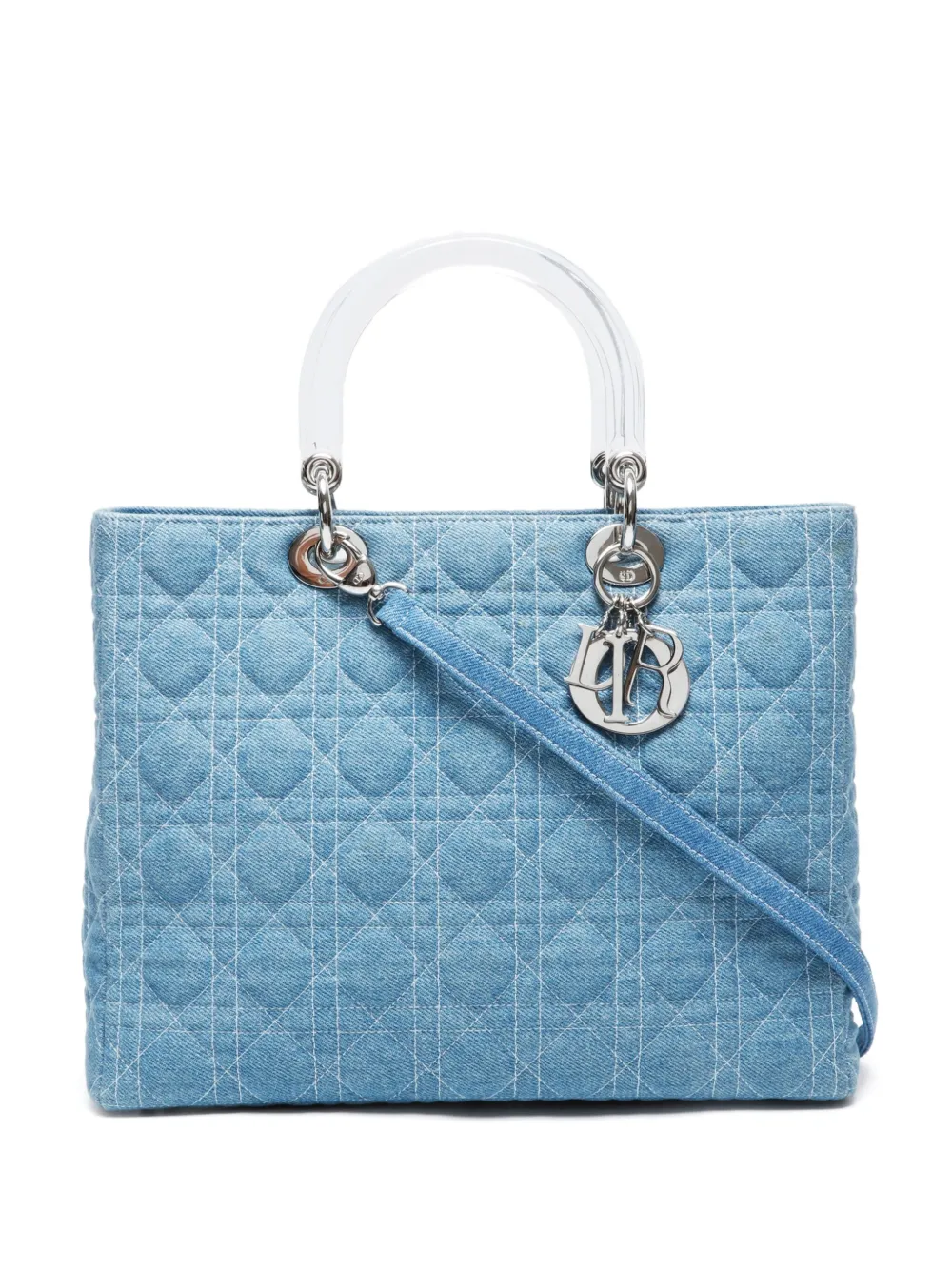 Christian Dior Pre-Owned 1990-2010s large Lady Dior bag | Blue | Image 1