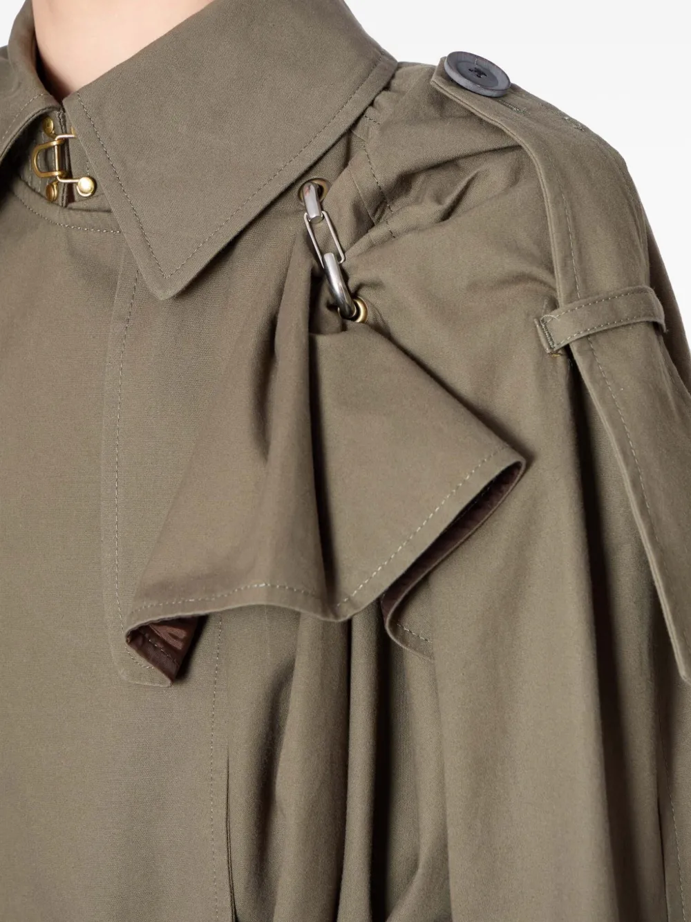 Kolor Trenchcoat met ceintuur Beige