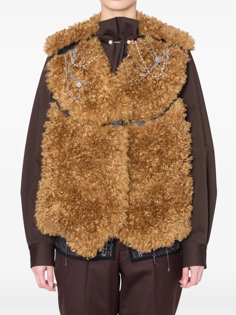 Kolor faux-fur jacket | Brown | Image 1