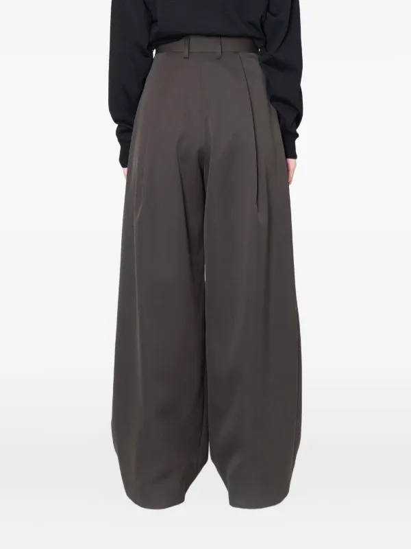 kolor ワイドスラックス　ダークグレー Kolor プリーツ ワイドパンツ | グレー | FARFETCH JP