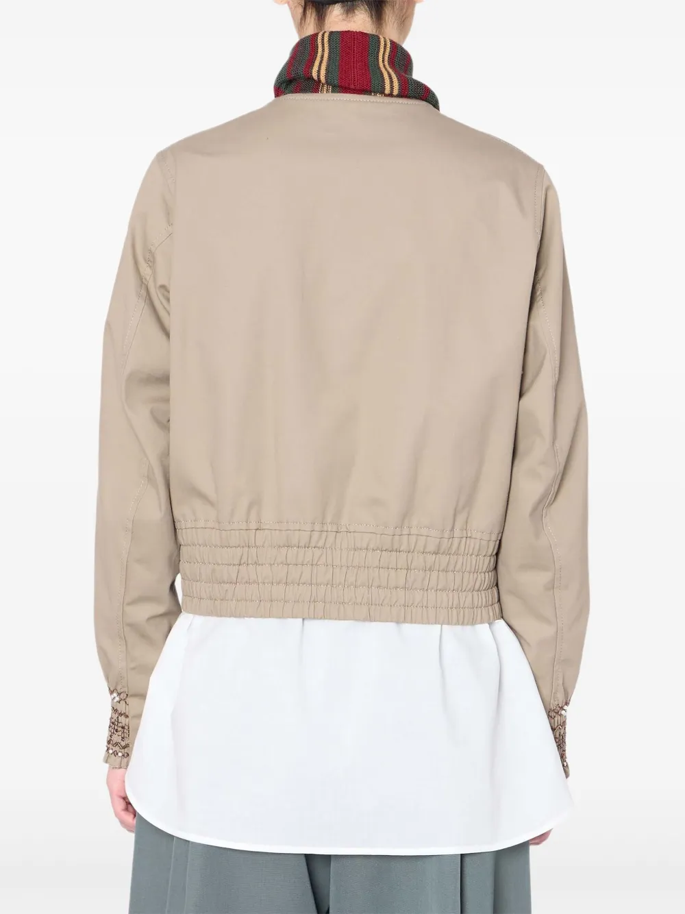 Kolor beaded-cuff cropped jacket | Cropped Jackets | Image 2