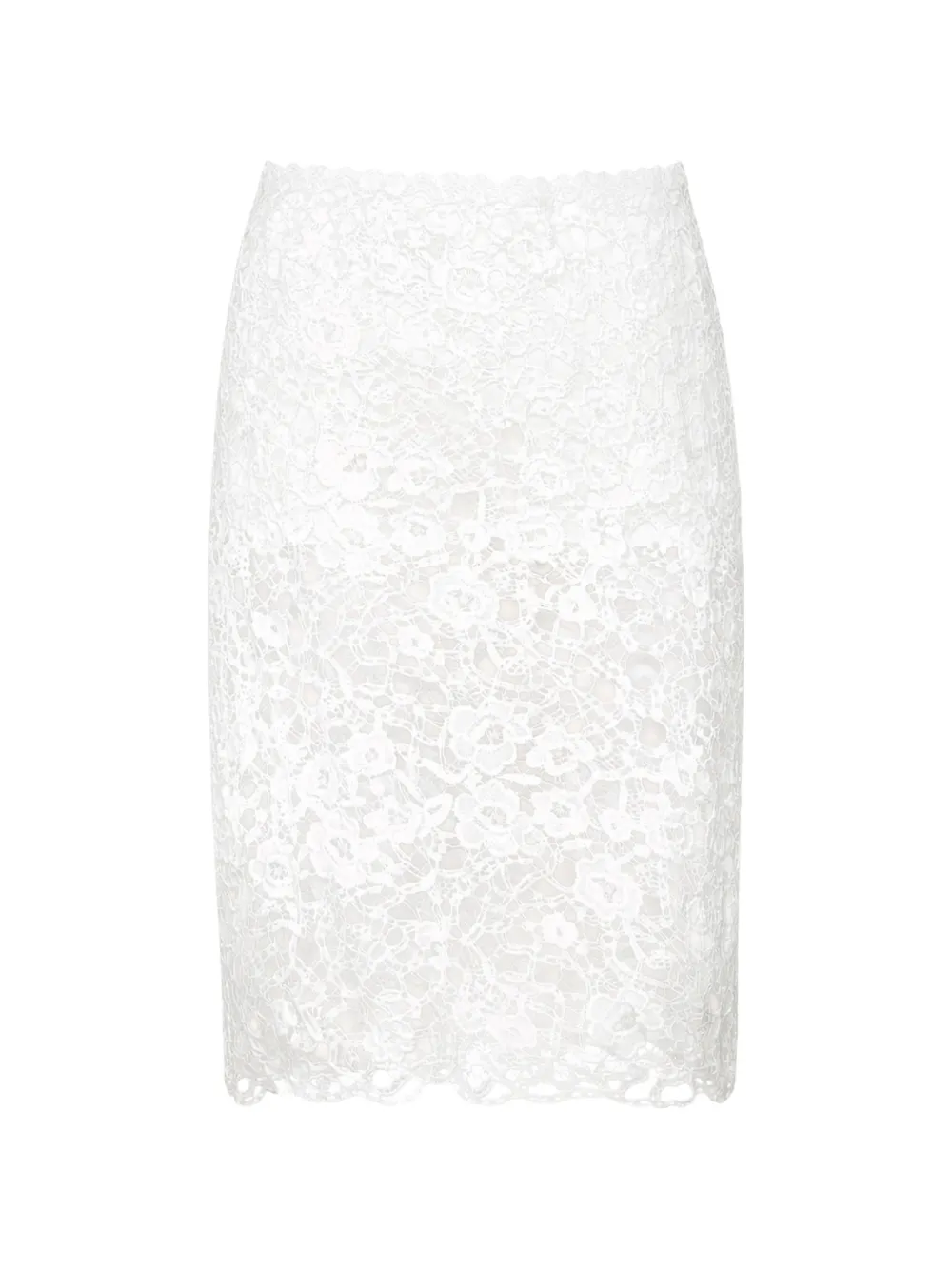Vivetta floral-lace midi skirt - Toni neutri