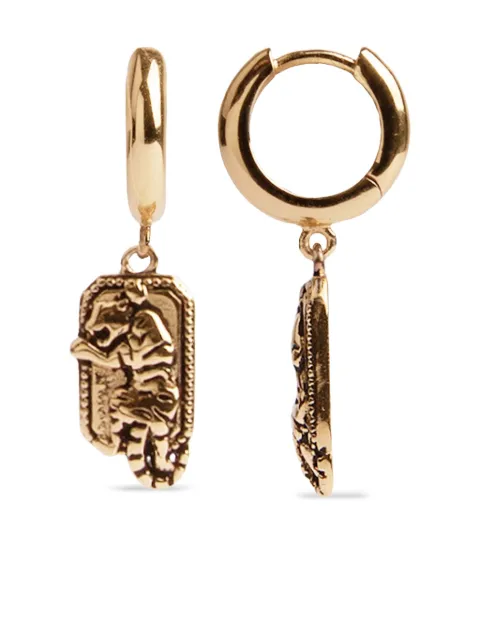 All the Luck in the World Tiger dangle earrings