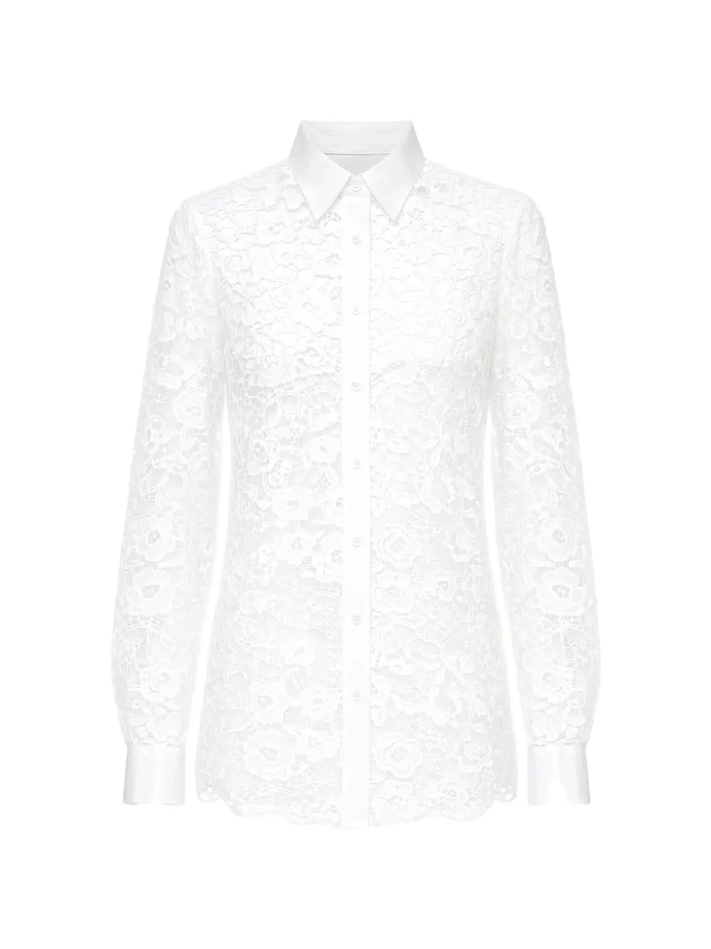 Vivetta floral corded-lace shirt - White